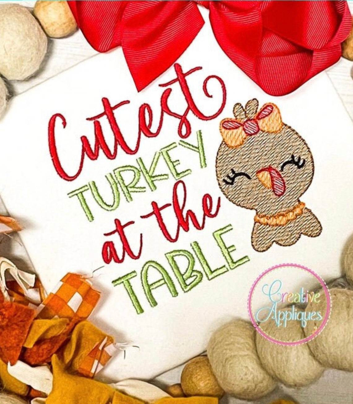 Emb - cutest turkey at the table