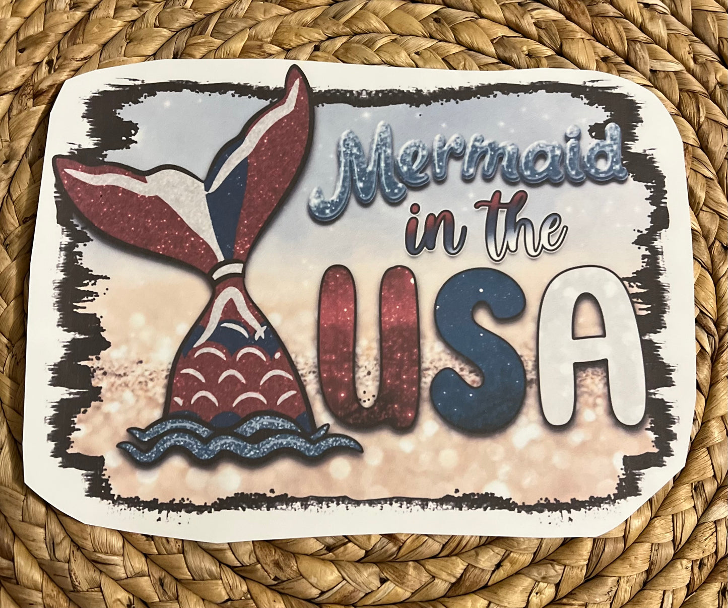 Toddler glitter mermaid in the USA