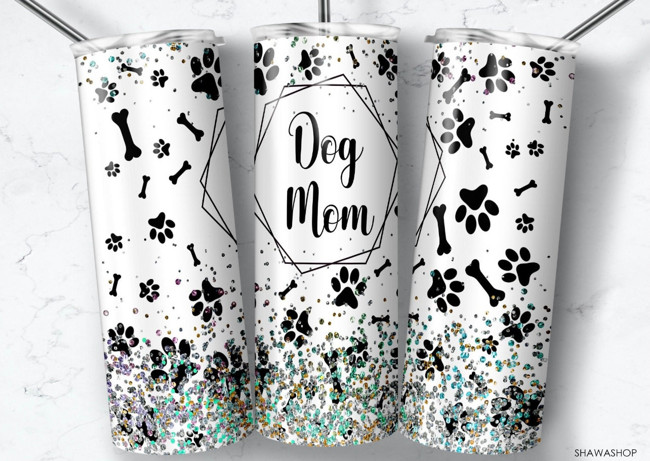 Dog mom tumbler