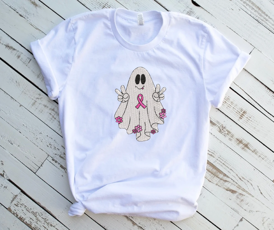 Emb - peace pink ghost