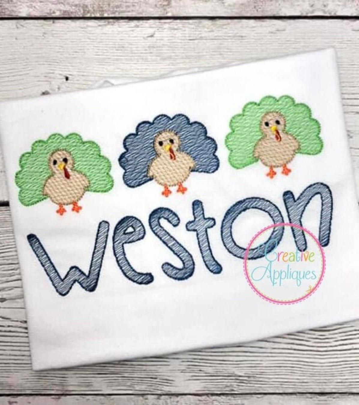 Emb - boy turkey trio