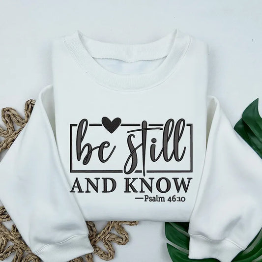 Emb - be still and know
