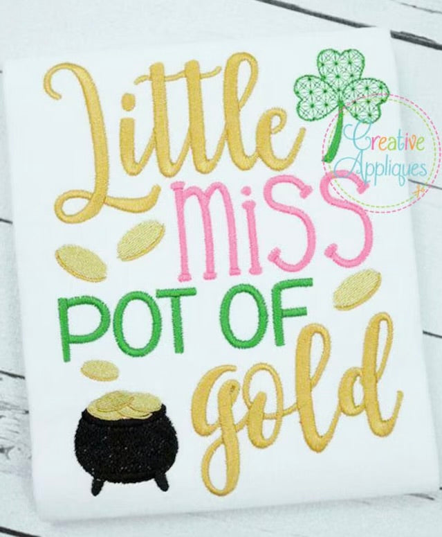 Emb - little miss pot of gold