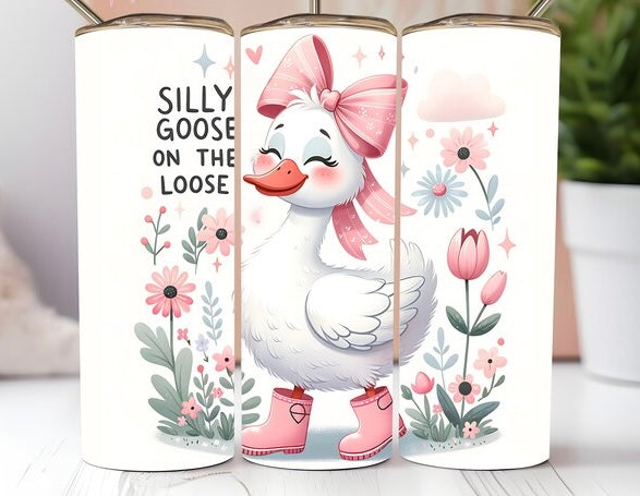 Silly goose on the loose tumbler