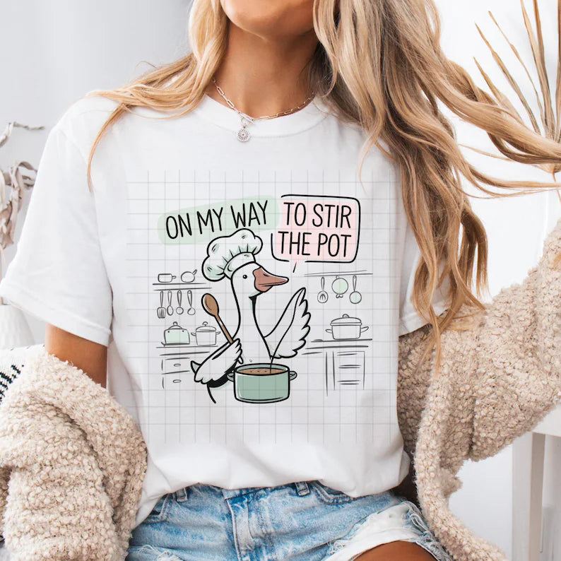 On my way to stir the pot