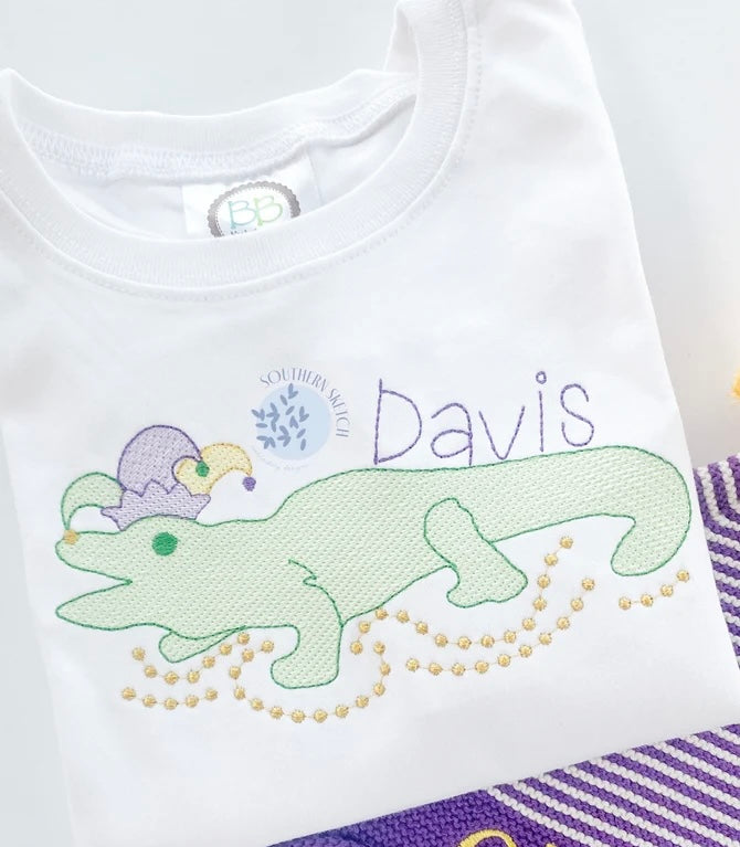 Emb - Mardi Gras alligator
