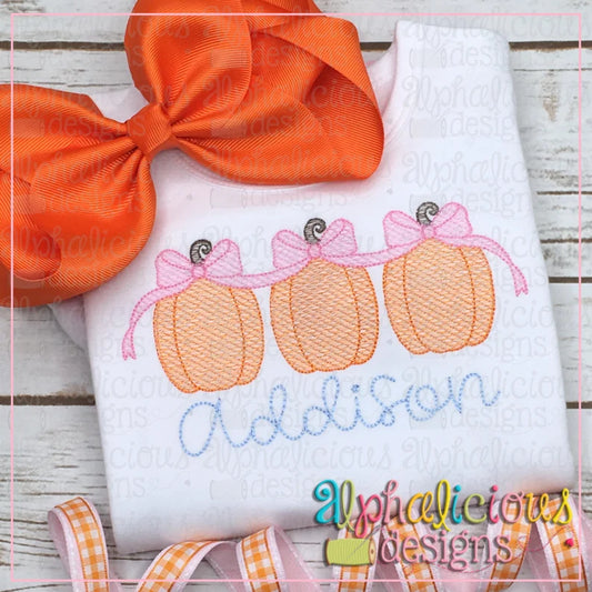 Emb - coquette pumpkins