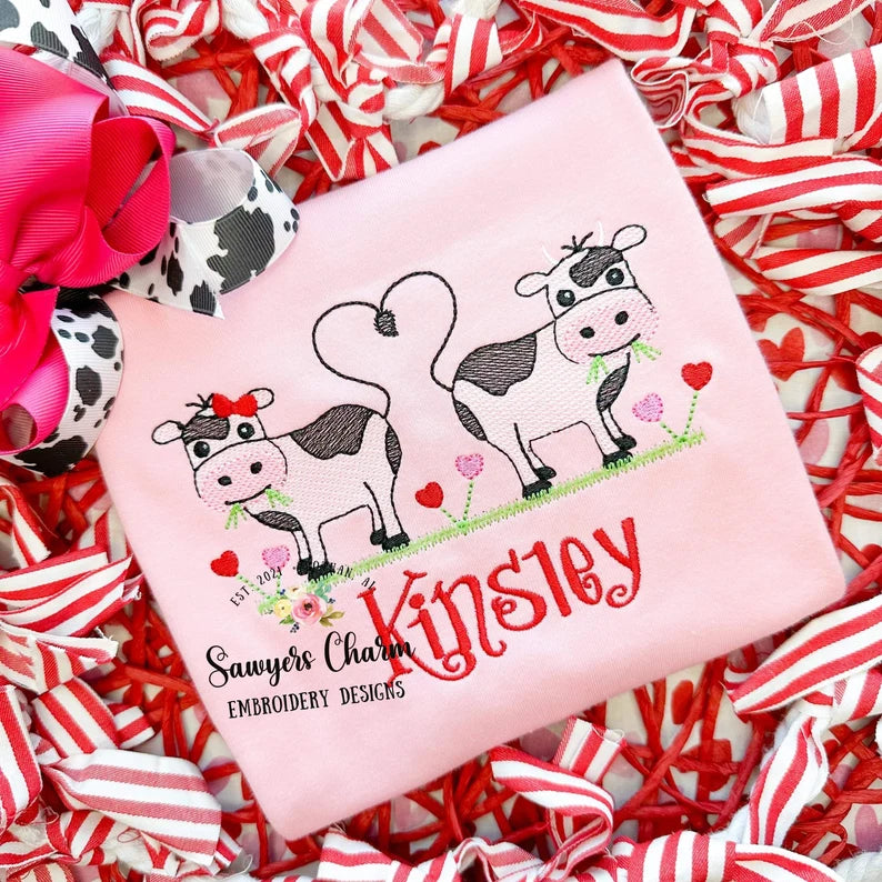 Emb - valentine cows