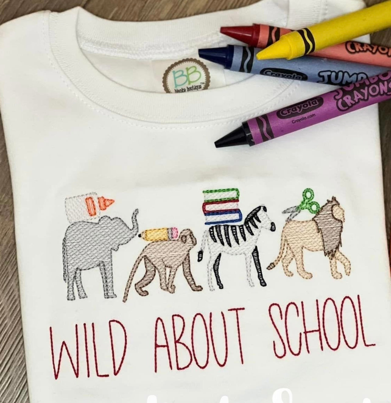 Emb - name or wild about school