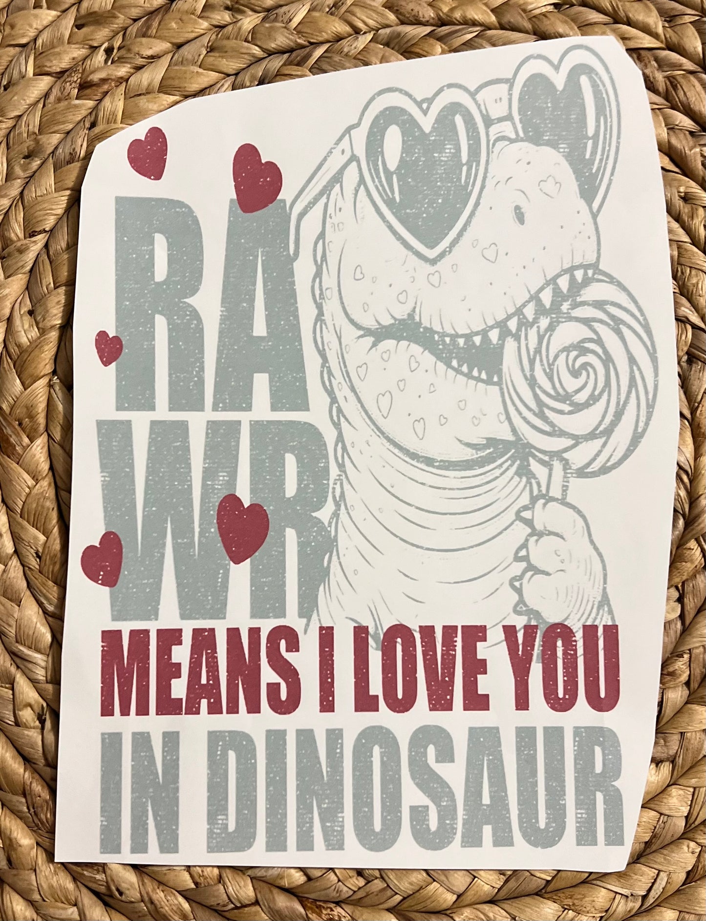 Kid rawr means I love you in dinosaur