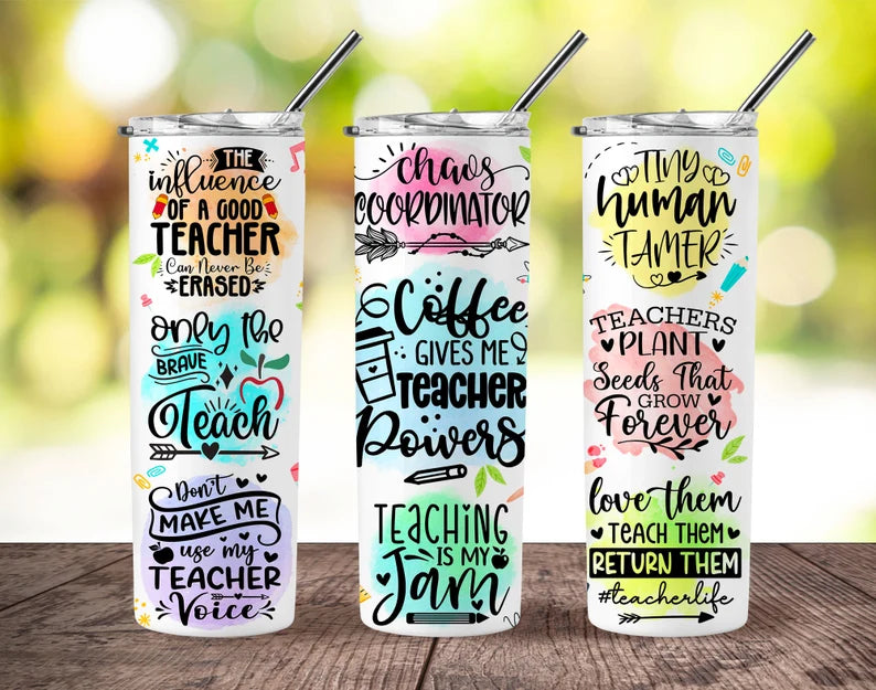 Teacher powers tumbler