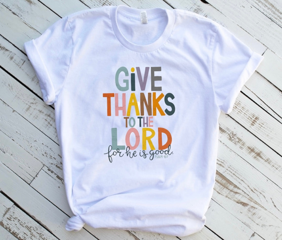 Sub - give thanks to the Lord