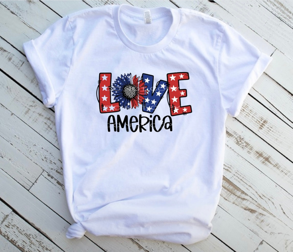Sub - RWB sunflower love America