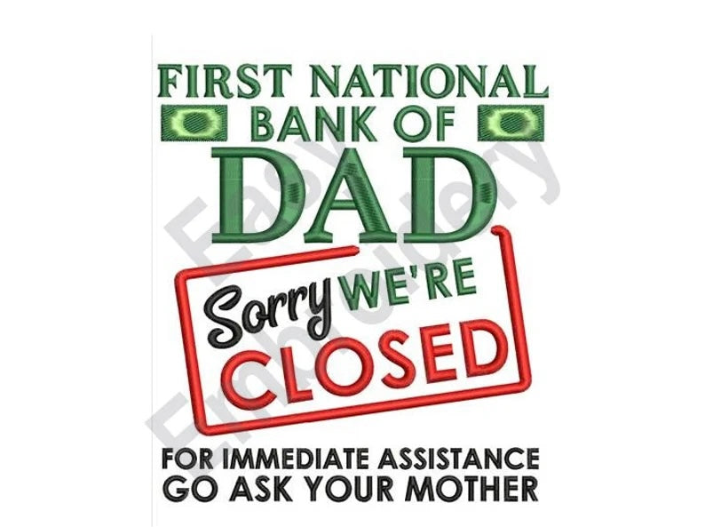 Emb - pocket bank of dad