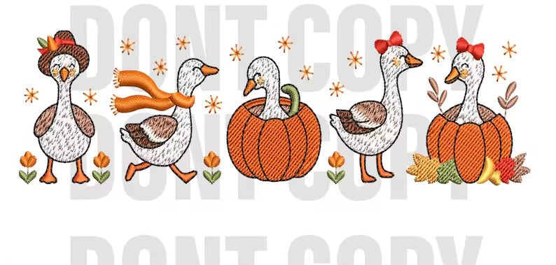 Emb - fall geese
