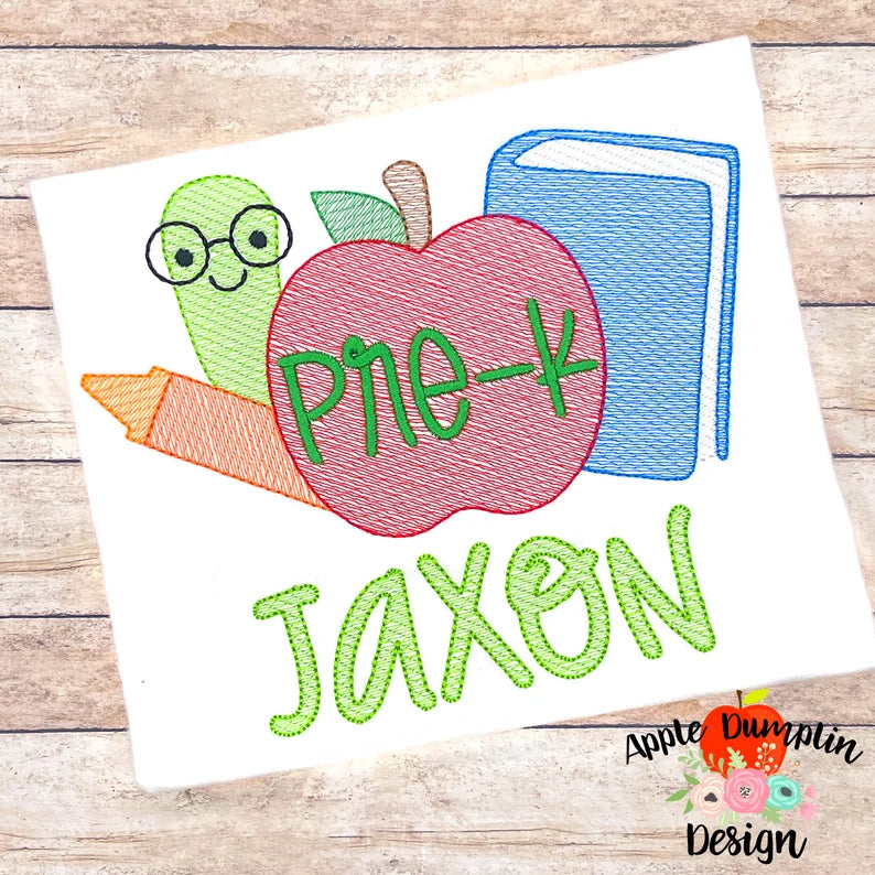 Emb - caterpillar pre-k name