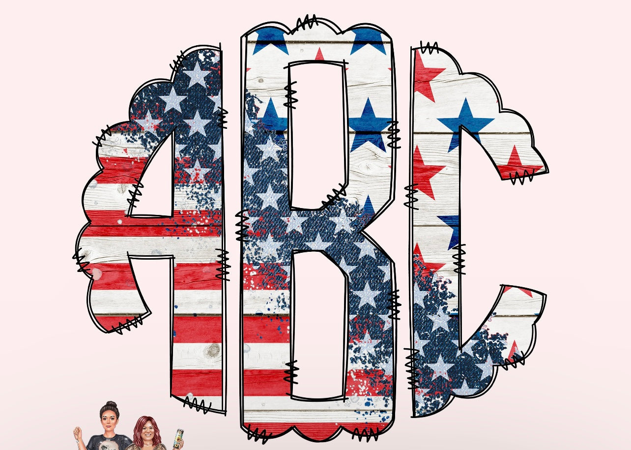 Sub - monogram flag name