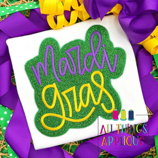 Emb - double layer Mardi Gras