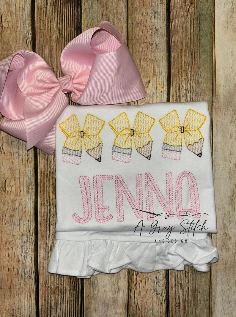 Emb - coquette pencil trio