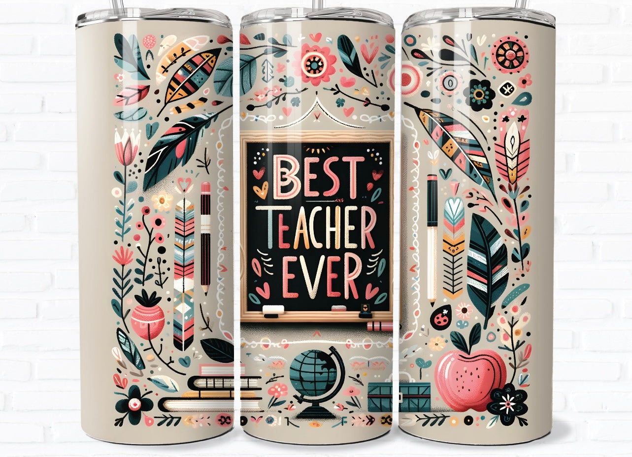 Best teacher ever tumbler