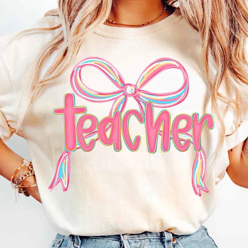 Pink coquette teacher
