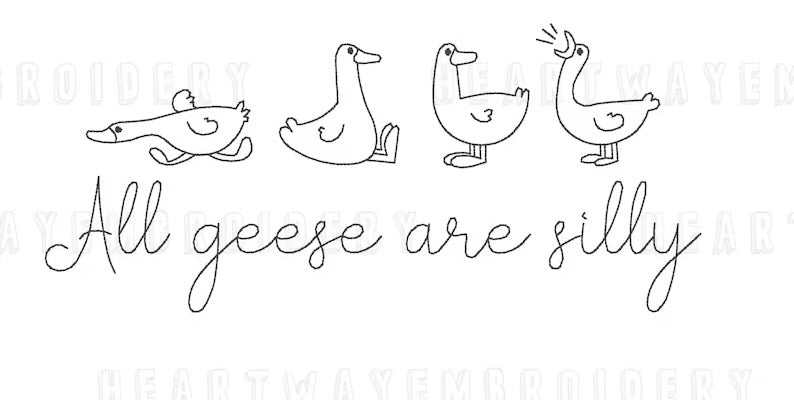 Emb - all geese are silly