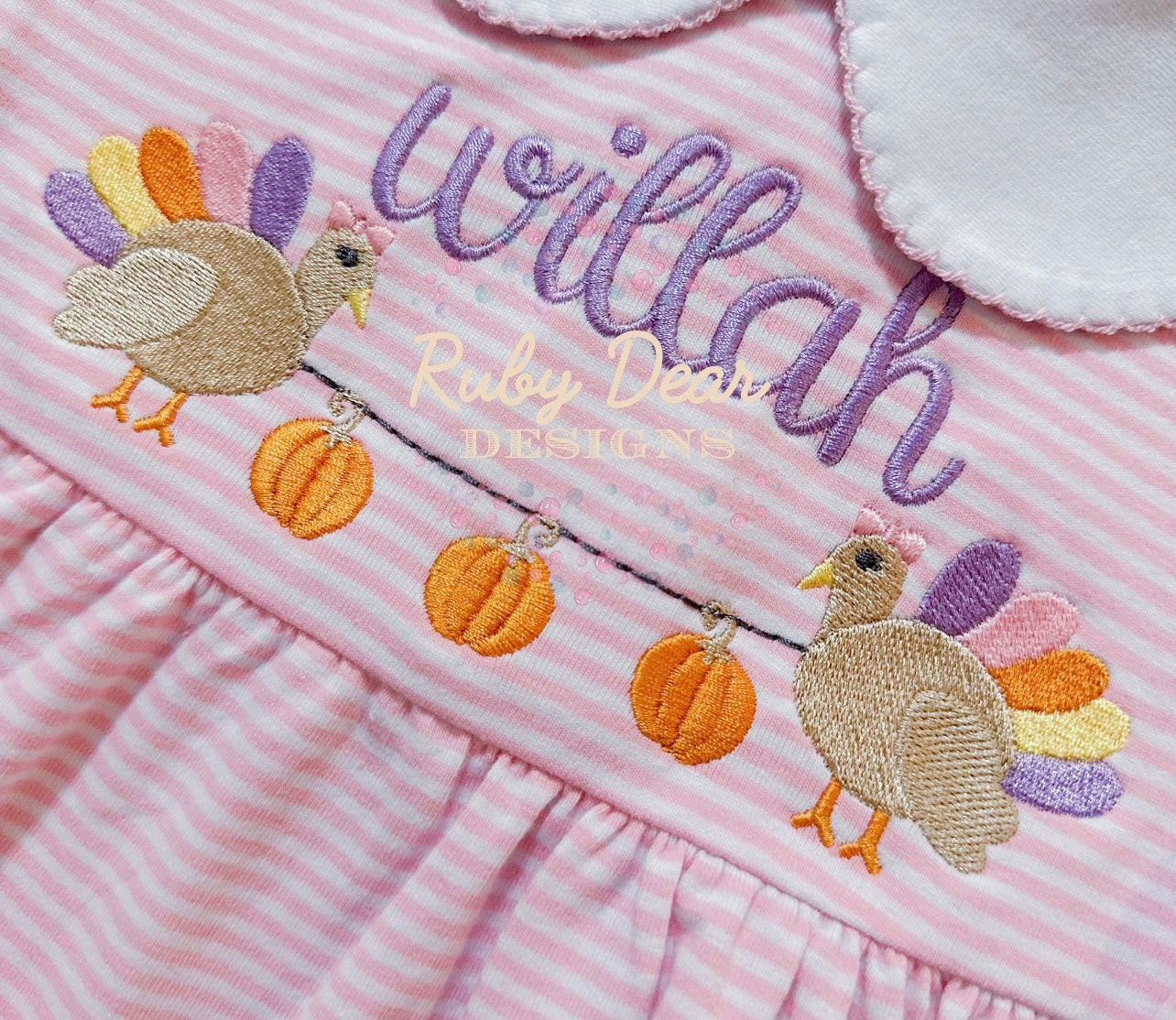 Emb - personalized girl turkey