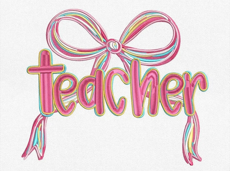 Emb - pink coquette teacher