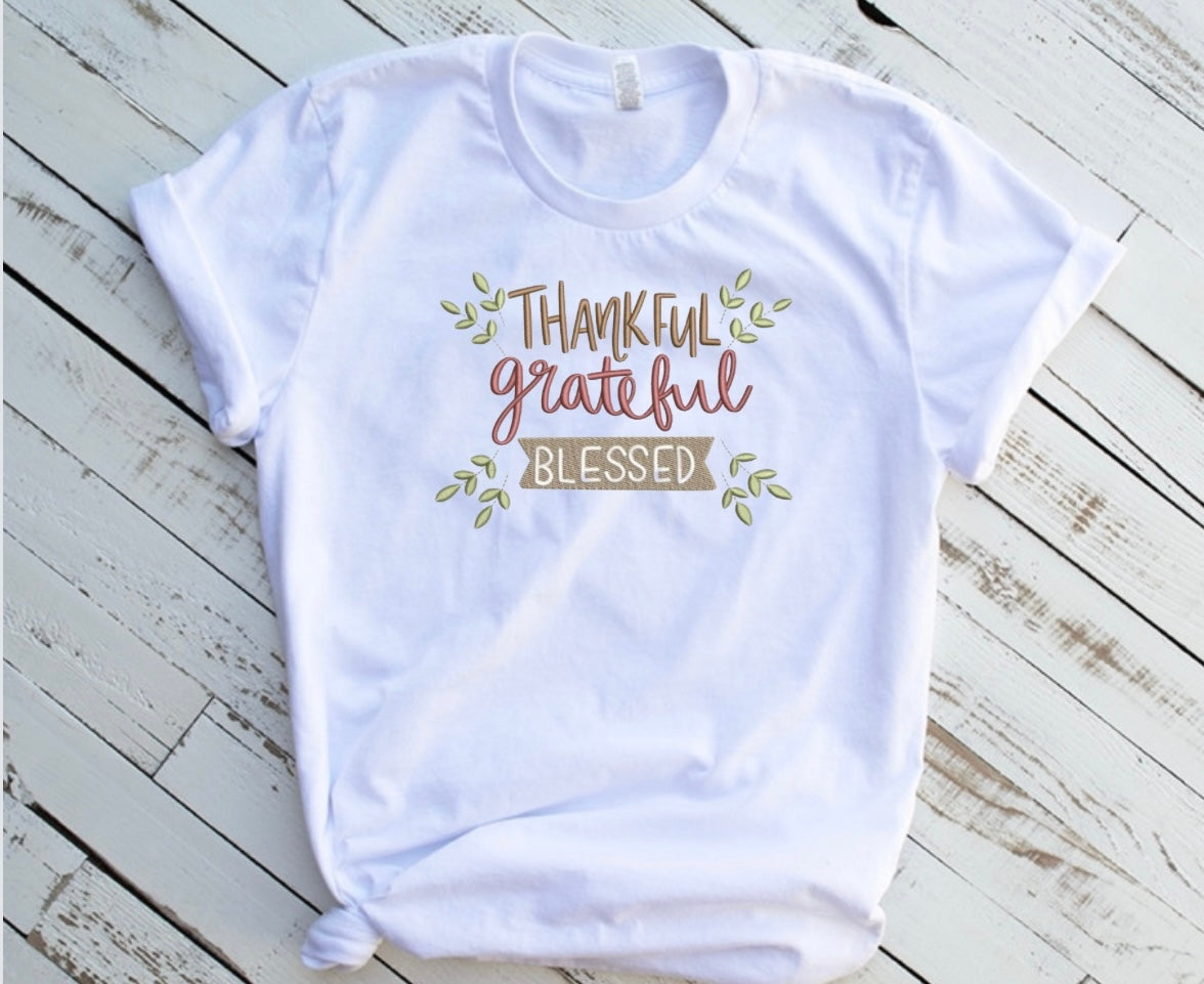 Emb - thankful grateful blessed