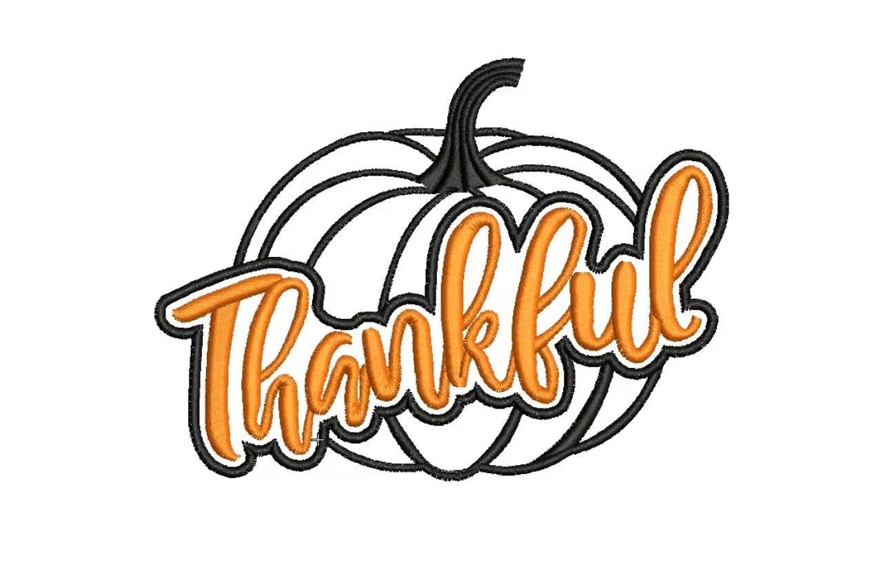Emb - pumpkin thankful