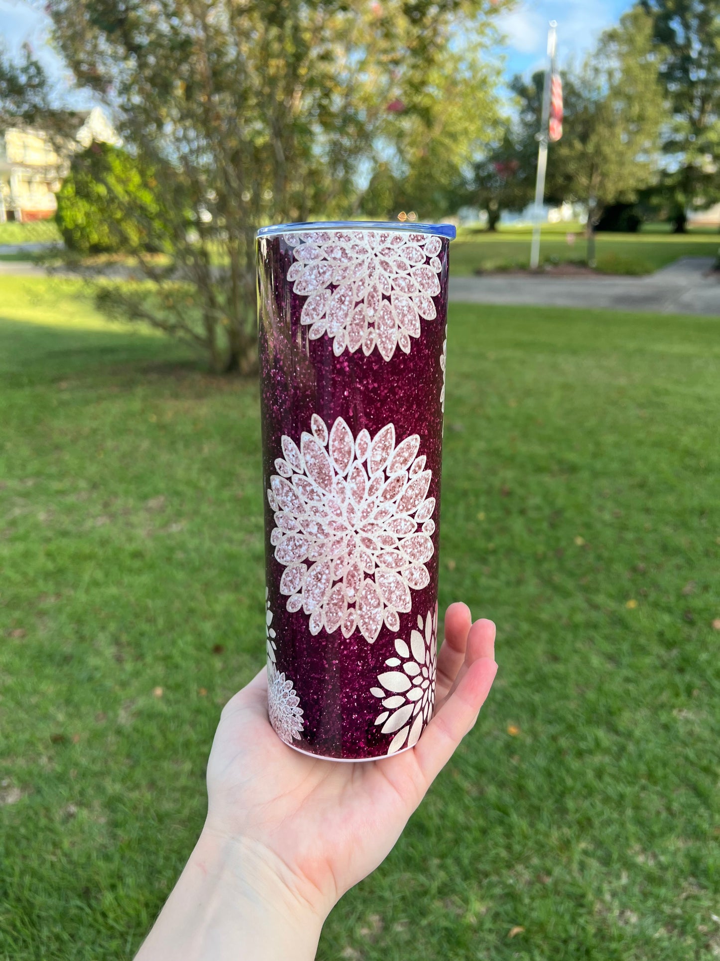 Floral 20 oz tumbler