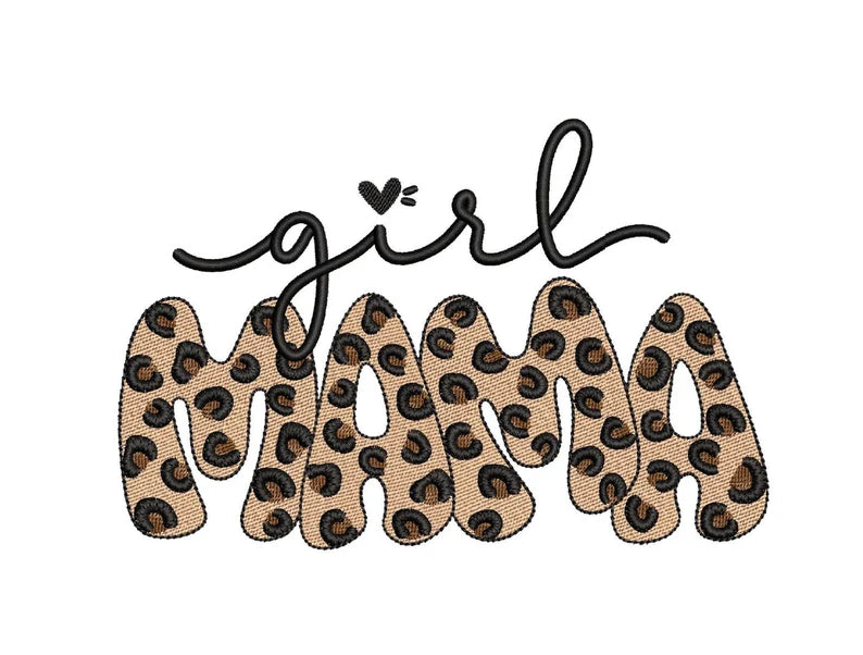Emb - leopard girl mama