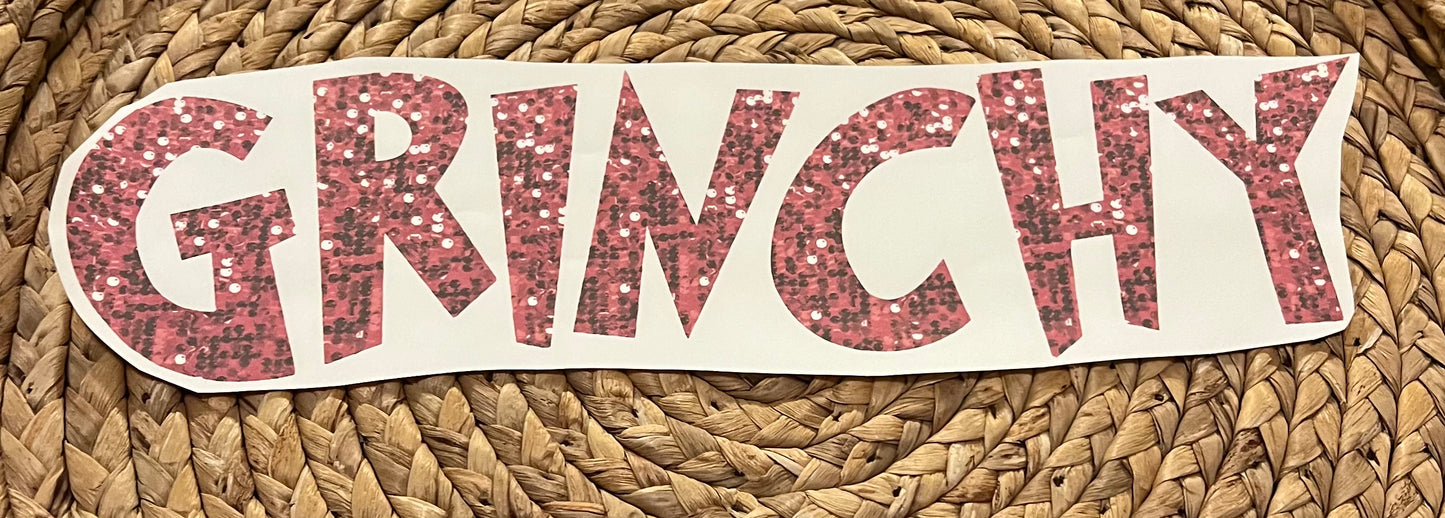 Adult glitter gr!nchy