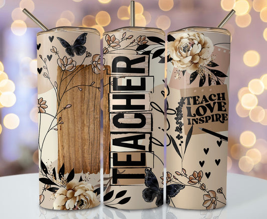 Neutral floral teacher