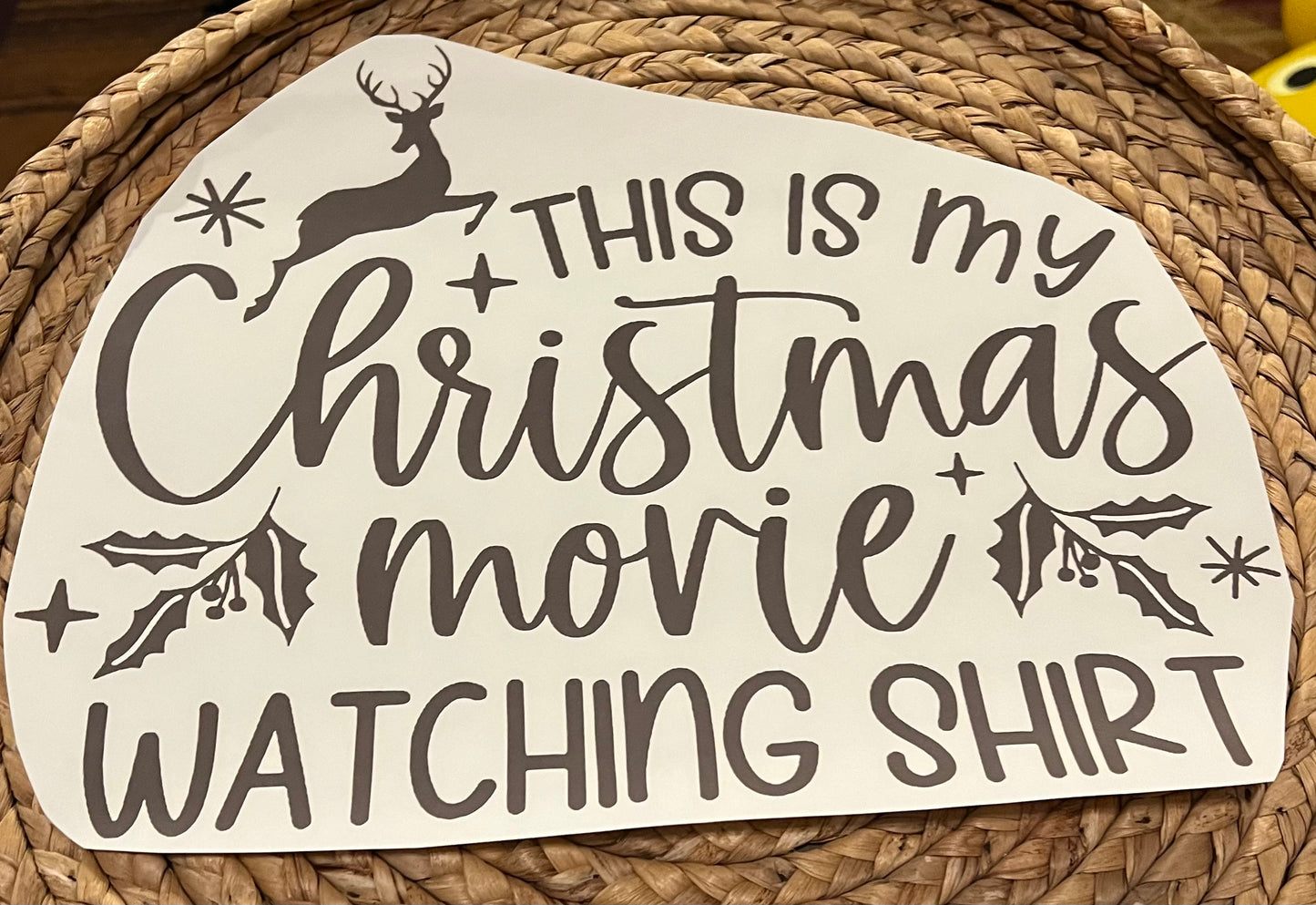 Adult Christmas movie watching shirt