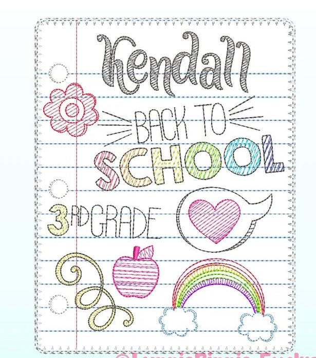 Emb - girl school paper