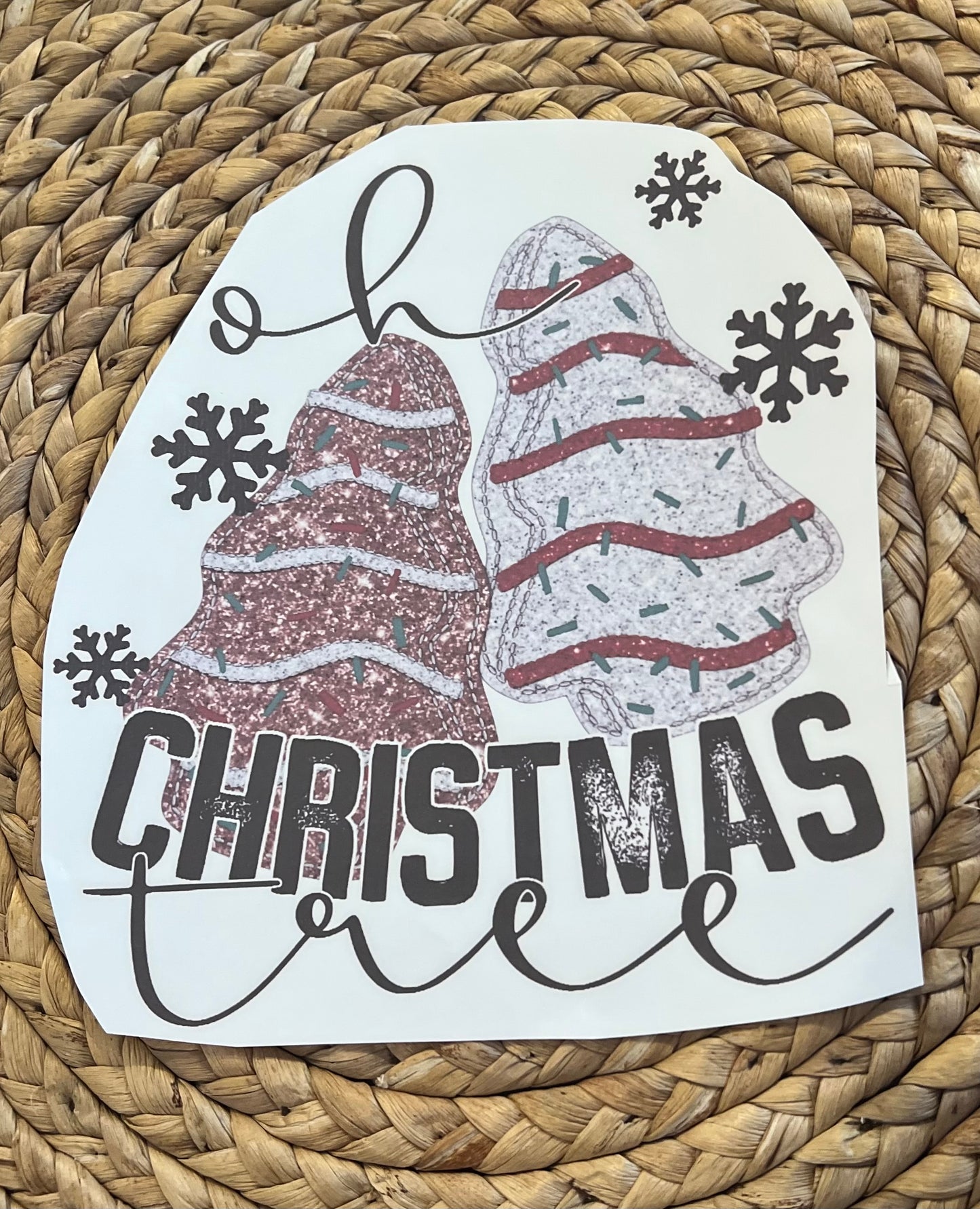 Toddler oh Christmas tree cake