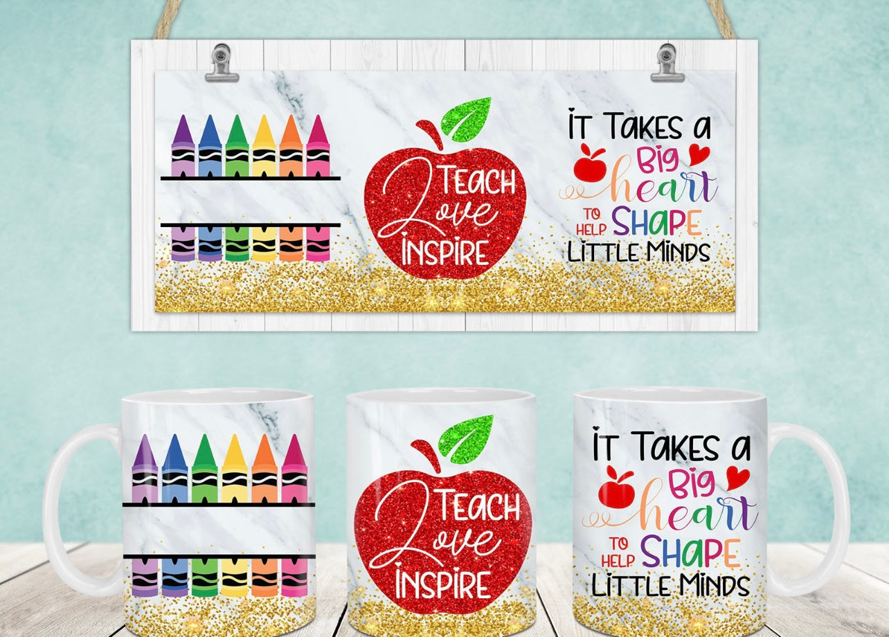 15 oz teach love inspire mug