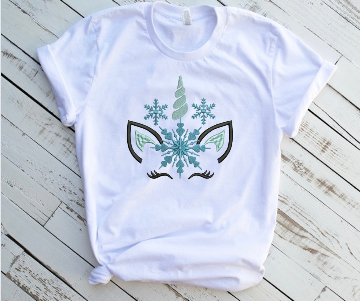 Emb - winter unicorn