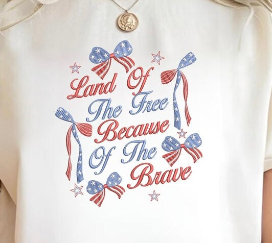 Emb - coquette RWB land of the free