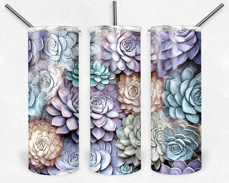 Floral tumbler