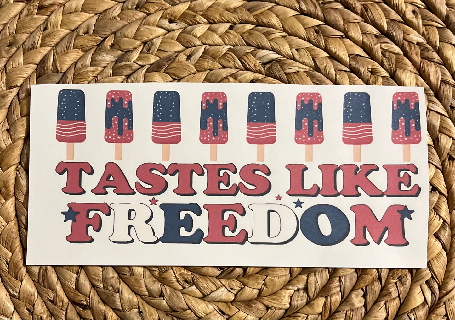 Toddler tastes like freedom popsicles