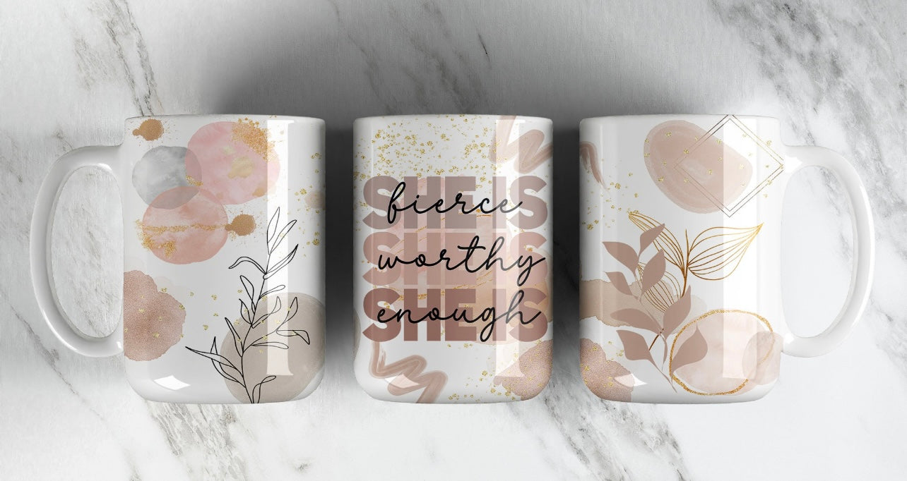 15 oz she is mug