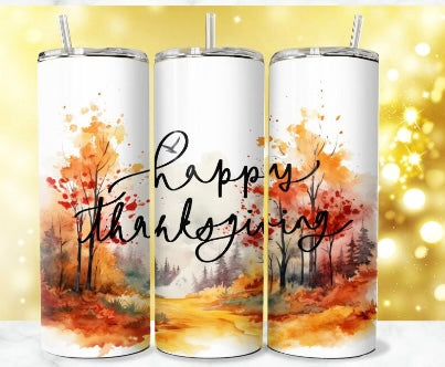 Happy Thanksgiving tumbler