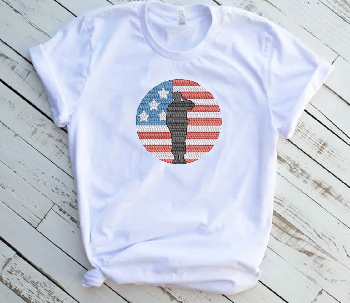 Emb - soldier silhouette