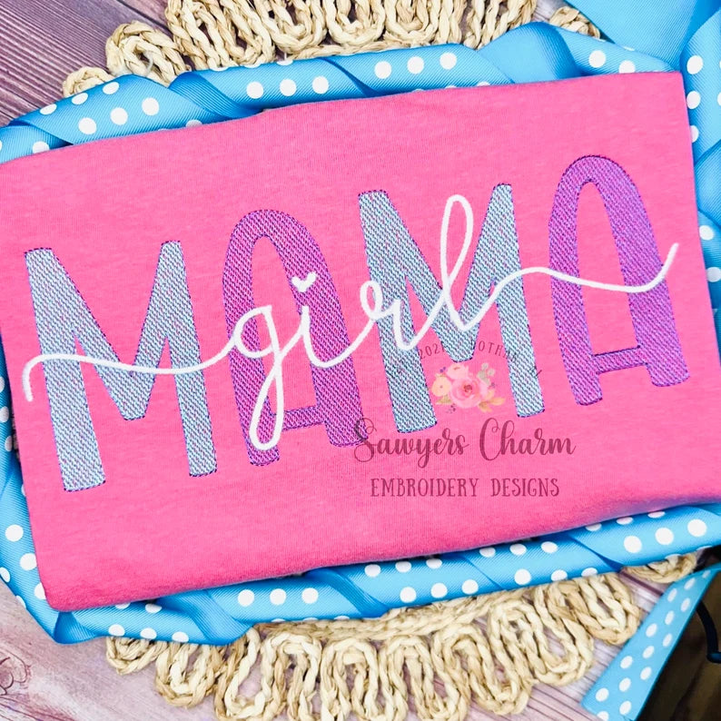 Emb - sketch girl mama