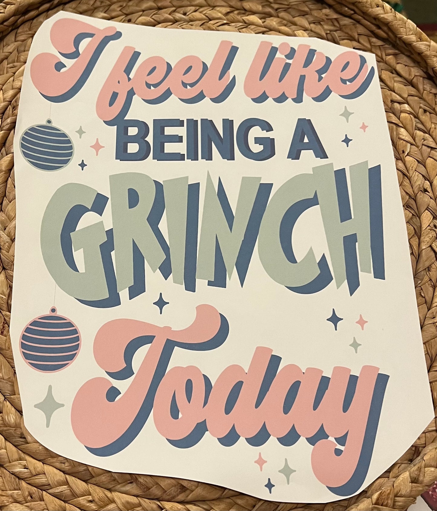 Adult feel like being a gr!nch today