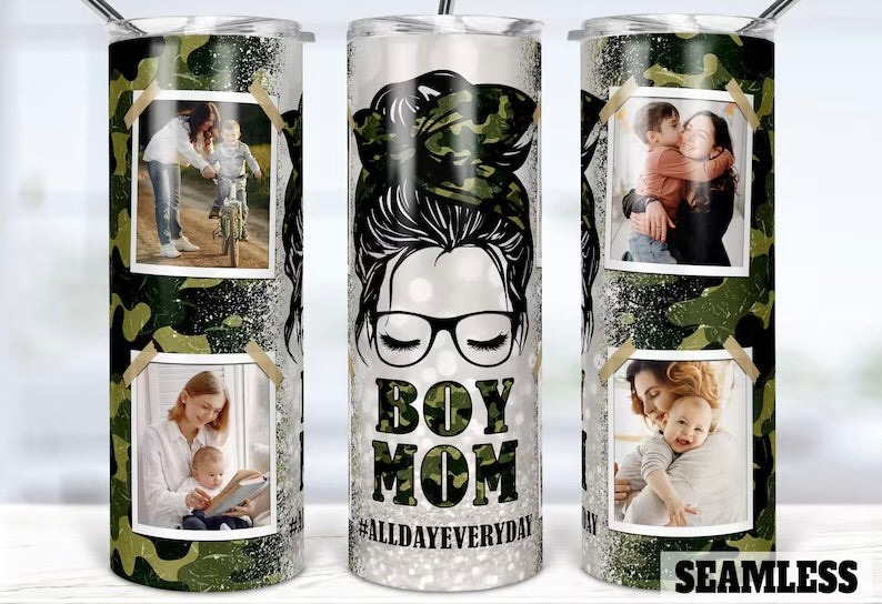 Boy mom tumbler