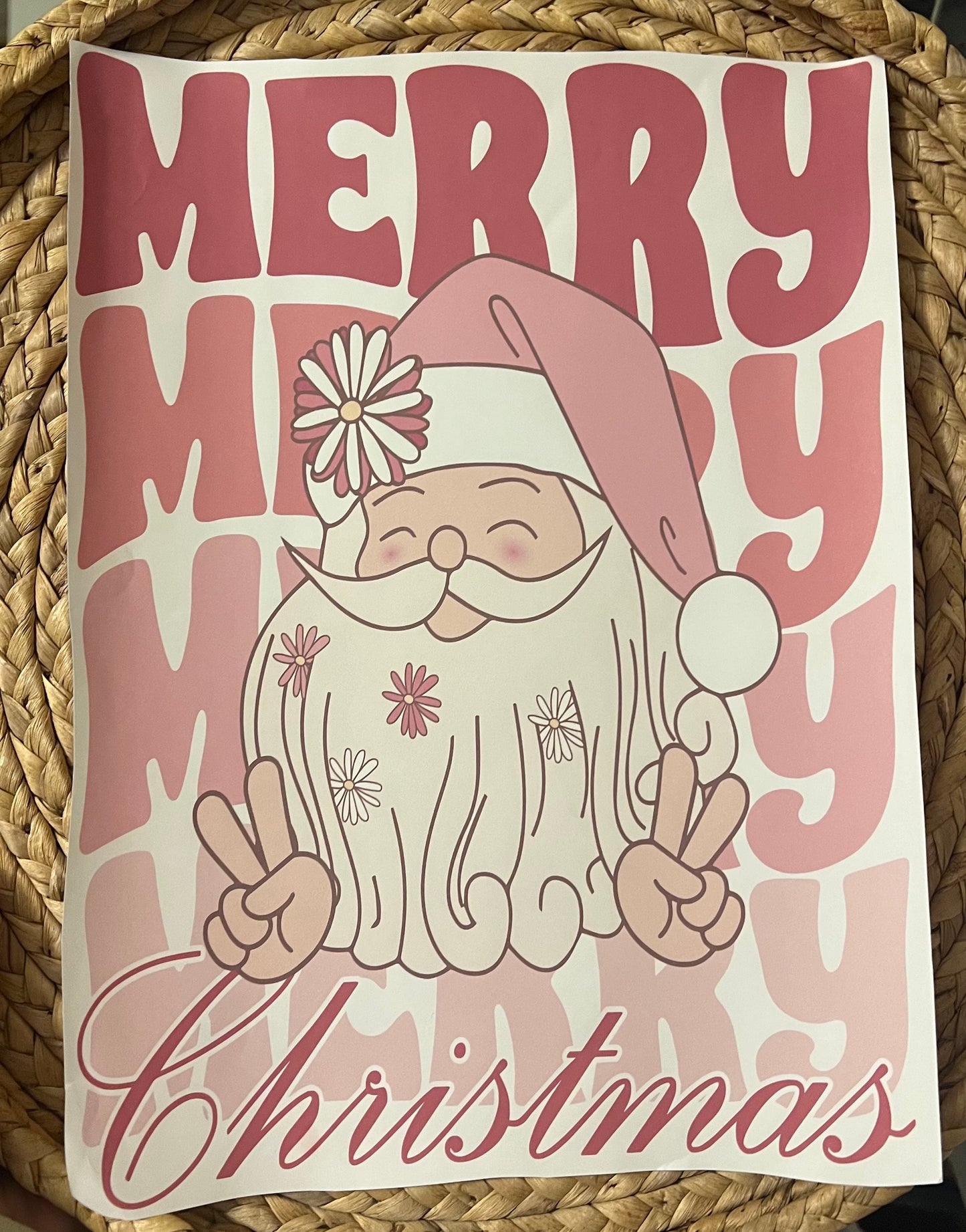 Adult retro Santa merry Christmas
