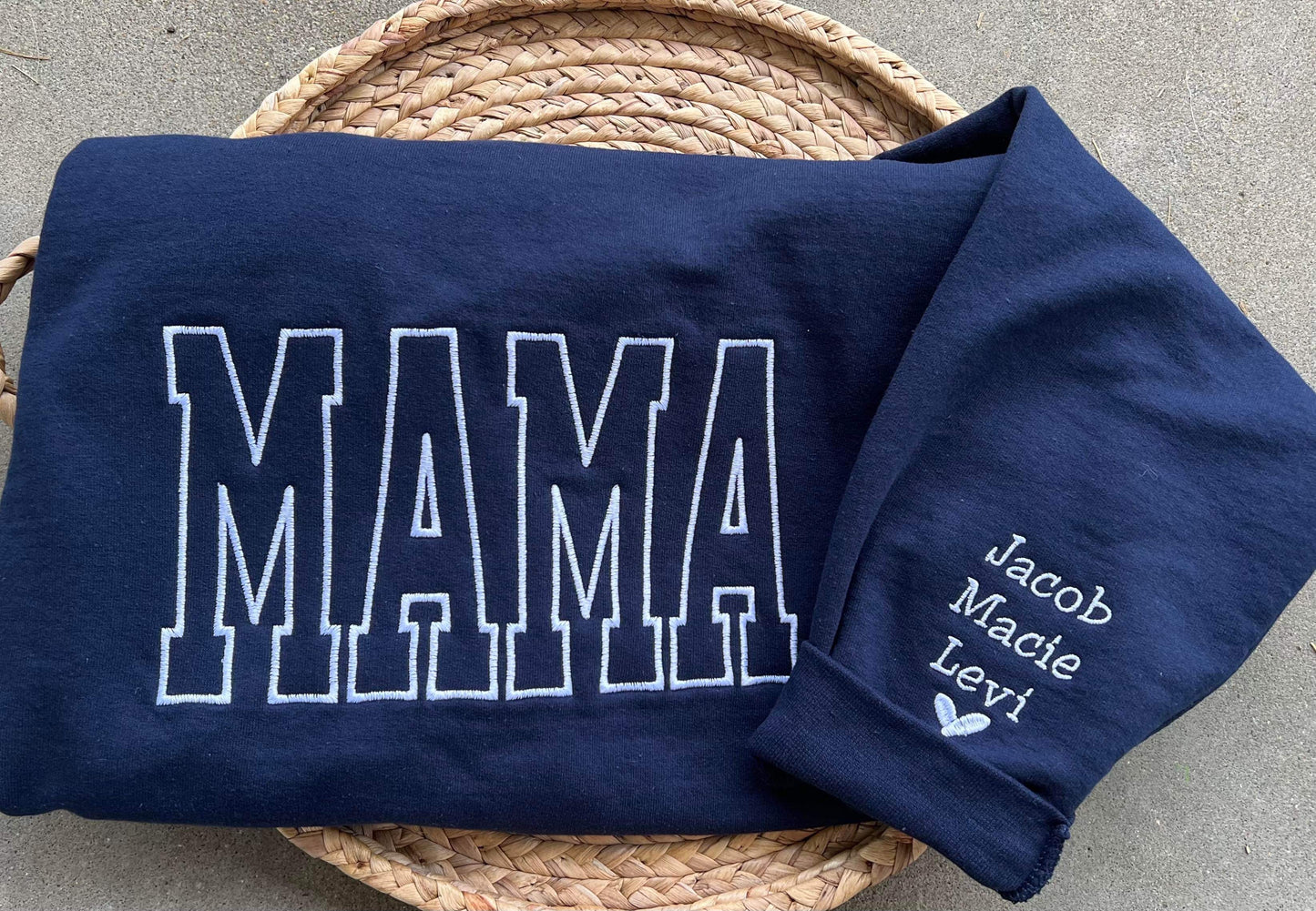 Emb - mama with names on sleeve